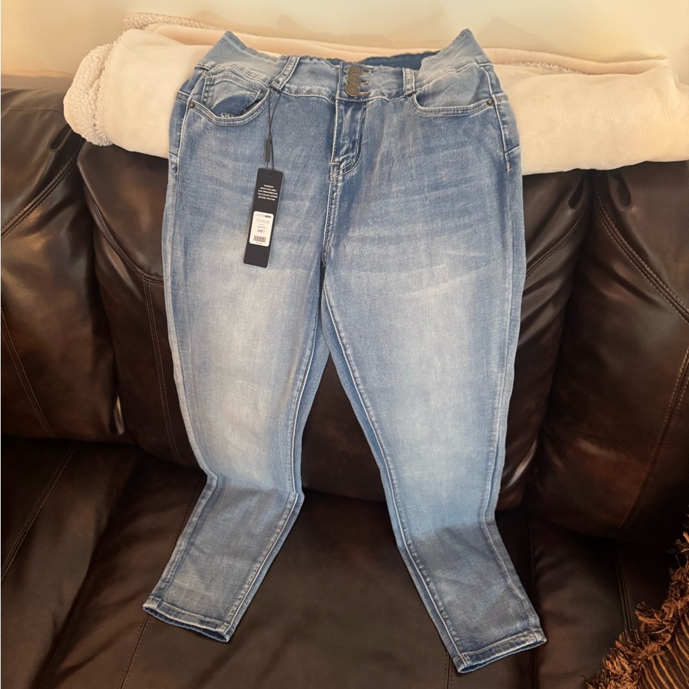 Fashion Nova Light Blue Skinny Jeans